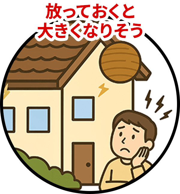 放っておくと大きくなりそう